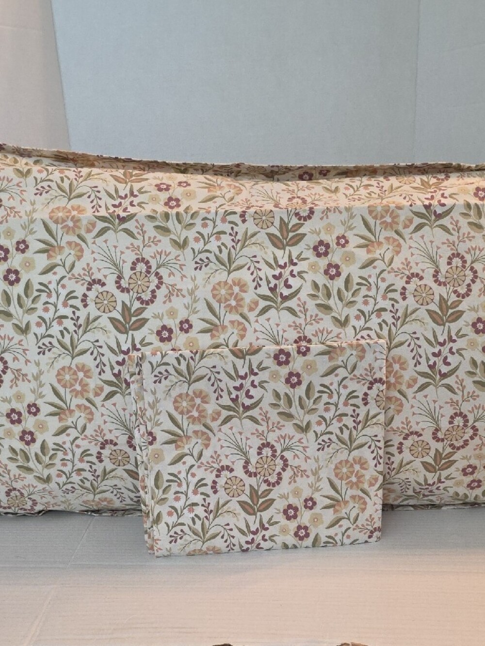 The Company Store Mid-Century Botanical Muted Floral Cotton King Pillow Shams